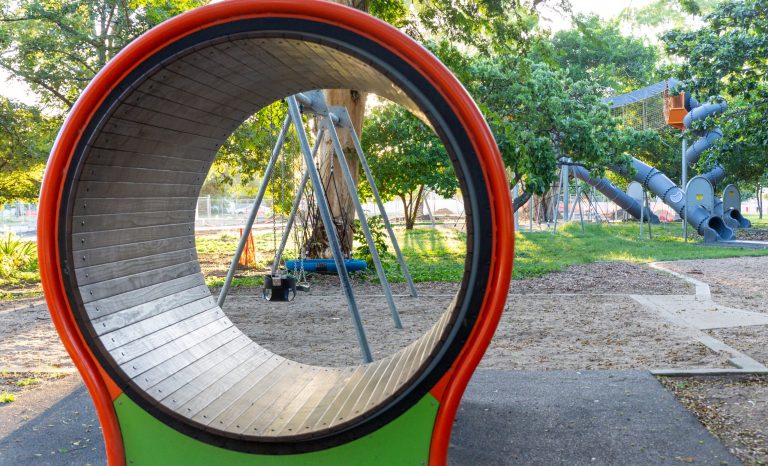 Kids,Playground,In,Queens,Park,Located,In,Mackay,,Queensland,In